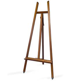 B0b5rdtbxf Somime A-frame Wooden Display Easel With Wheels - Adjustable Lyre Beechwood Stand
