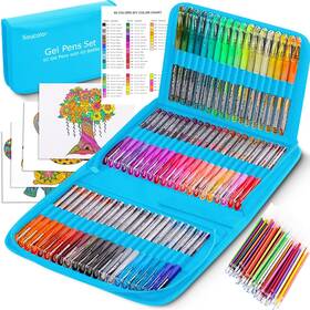 B0cd1k5csb Soucolor Glitter Gel Pens For Adult Coloring Books 120 Pack-60 60