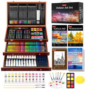 So-192 Soucolor Art Supplies 192-pack Deluxe Set Drawing Painting Kit