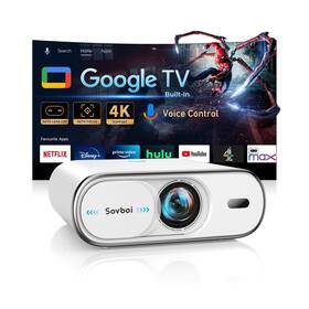E30max Sovboi Outdoor Projector Compatible With Google Tv Voice Control Auto Lens Cap&4d Ke