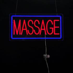 Spk-0174 Sparrkirrt Massage Signs For Business Open Sign Massages Led Neon