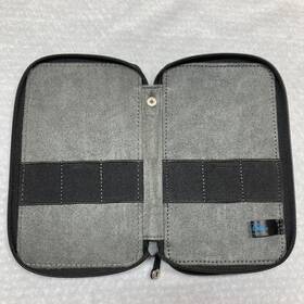 48-pencil Speedball Storage Case Art Markers Pen Black/gray Canvas Button Zipper