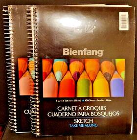 R237117 Speedball Bienfang Take Me Along Sketch Book- 8.5 X 11 Inch 2 Pack