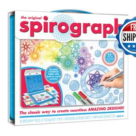 B009ve38ci Spirograph Deluxe Set Spiral Art Drawing Kit The Classic Way To Make Countless