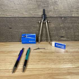 Staedtler 01sk Mars Superbow Vintage Drawing Instrument Lot Made In Germany