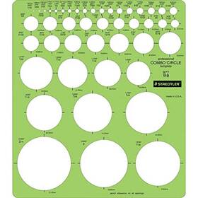 Staedtler 031901900120 Combo Circle Template 977 110