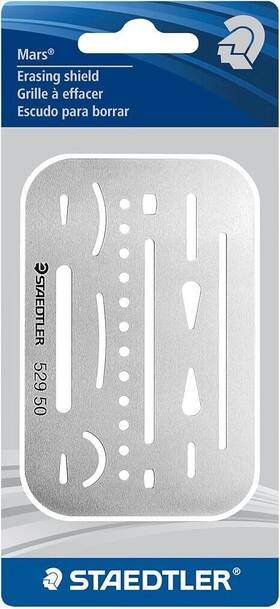 Shield-529-50-bk Staedtler 031901907235 Mars Erasing Shield Qty 6