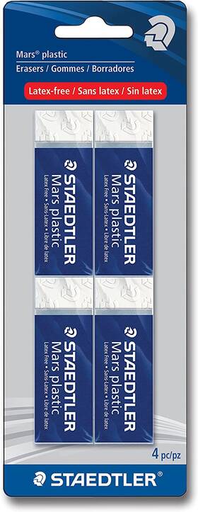 Staedtler 313026329339 Mars Plastic Premium Quality Vinyl Eraser White Latex-free Age-res