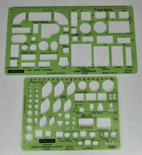 977-113 Staedtler 977-129 Pair Of Professional Home Templates And Usa