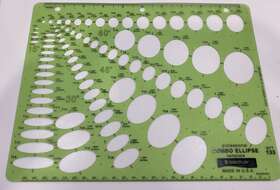 Staedtler 977-133 Mars Professional Combo Ellipse Template # 977 133