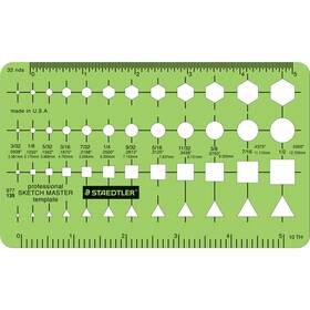 Staedtler 977-135 Mars Template Sketch Master