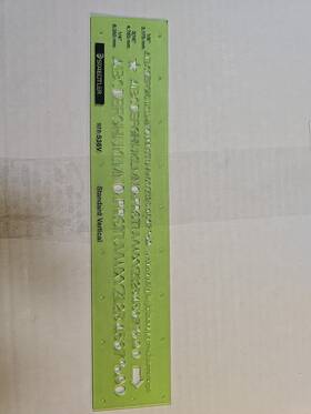 978-536v Staedtler Ruler 978 536v Standard Vertical Professional Lettering Guide Vintage