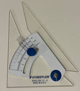 Staedtler Mars 031901901660 964 51-6 Adjustable 6 Inch Triangle Set Square