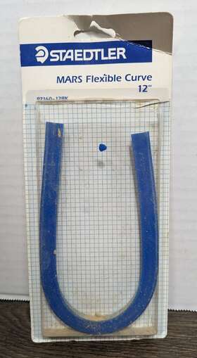 Staedtler Mars 97160-12 Flexible Drawing Curve 12 Inch By 97160-12bk Blue Free Shipping