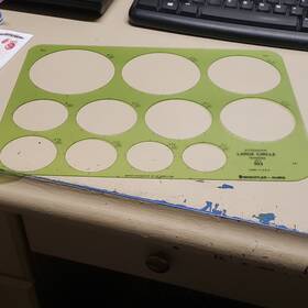 977-103 Staedtler-mars Large Circle Template Ruler Model 977 103