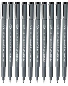 Staedtler St308 05-9 10 0.5 Mm Pigment Liner Fineliner Sketching Drawing Drafting