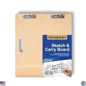 B0bn846vvm Stanley 23x26 Sketch Board Drawing Tote With Clip And Rubber Bands - Portable Art