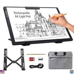B0d1jx2tb7 Stanley Rechargeable A4 Light Pad With Stand And Carry Bag 6 Brightness Levels For
