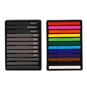 Drawing-ly0317 Stapens Chalk Pastels Vine Charcoal And Graphite Sticks For Artists Drawing Set Of
