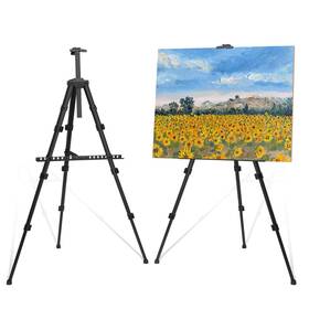 Starhoo 719889355087 Easel For Painting Canvases 2 Pack - Aluminum Art Stand Table Top/f