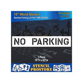 Sps-108-71032 Stencil Prostore Pavement Marking Stencils - 10 Inch No Parking X 82 ... Fast Ship