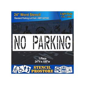 Sps-116-72432 Stencil Prostore Pavement Marking Stencils - 24 Inch No Parking X 90 1/16ftft
