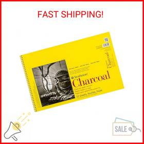 Strathmore 012017380112 300 Series Charcoal Paper Pad Top Wire Bound 11x17 Inches 32 Sheet