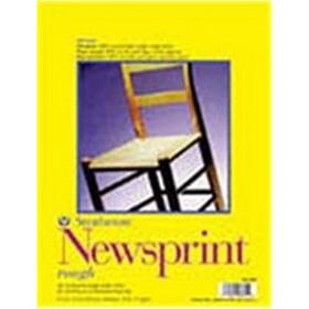 307-809 Strathmore Newsprint Pads- 9 X 12 Inch - 50 Sheet