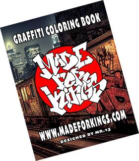 Strendier 798243135160 Made For Kings Graffiti Coloring Book #1