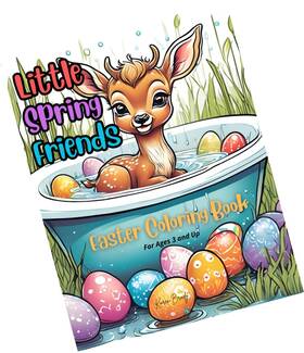 Strendier 798313122151 Easter Coloring Book For Kids Little Spring Friends 54 Adorable Baby Animal