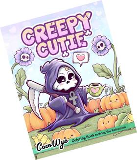 Strendier 798876603876 Creepy Cutie Coloring Book For Adults And Teens Featuring Goth Kawaii Sp