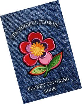 Strendier 798878339360 The Mindful Flower Pocket Coloring Book 4 Inch X6 Mini Travel St