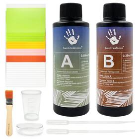 Sc-basic-01 Suncreations Cyanotype Kit 2 Component Sensitizer Set With 28-sheets 5.7ftftx8.2ftft A5 Color
