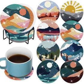 Net-sunnyray-140 Sunnyray 8 Pcs Diamond 10 Cm Diameter X 0.25 Height Landscape