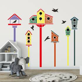 Sunverse 705353204777 Garden Fence Stencils For Outdoor Large Bird House Reusable Drawing Ste