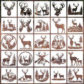 B0dh3drkhm Sunverse Deer Stencils For Painting 6 Inch Animal Stencil Wood Burning Reusable