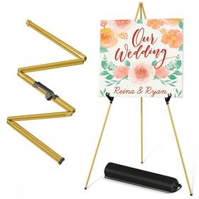 B0ccv3p3n9 Sunyesyoon 63 Inch Golden Easel Stand Artist Tripod Collapsible Display