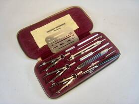 2231 Tacro Drafting Tool Set With Case Made In Germany