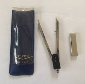 3925 Tacro Drawing Navigation Drafting Divider Tool W. Germany #3925