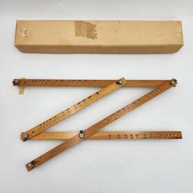 5312 Tacro Vintage Model Wooden Pantograph Enlarger Reducer Drawing Instrument