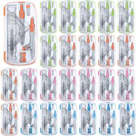 Jg-teling-2662 Teling 24 Sets Math Geometry Kit For Students 10 Pcs Compass Tools S