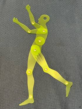 1735a Template Designs Human Figure Positioning Posable 14 Inch Green Stencil