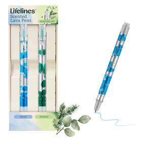 Ll-12-3066 The Corner Toy Store Lifelines Scented Lava Pen Set Green/blue #ll-12-3066 - Brand New