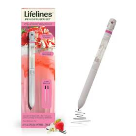 Ll-12-3123 The Corner Toy Store Lifelines Yummy Pen Diffuser With Essential Oil Blend - Strawberry Milkshake #l