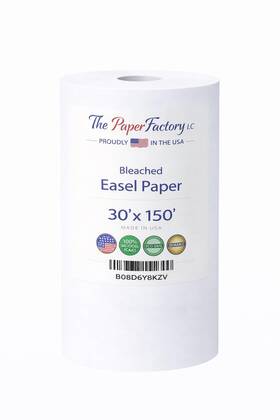 The Paper Factory Llc 850021357009 Durable Art Easel Roll 30 Inch Wide X 150ft For Kids Crafts Drawing And Paint