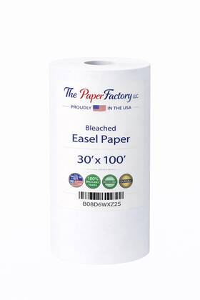 Pf50off30x100 The Paper Factory Llc Durable Art Easel Roll 30 Inch X 100 Ft White Craft For Drawing P