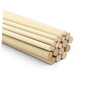 Yxmb20p Thyores 20 Pcs Wooden Dowel Rods For Craft Unfinished Natural Wood Sticks