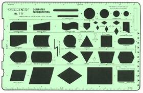 Timely 013071019956 Computer Flow Chart Template With Standard Symbols 6 3/16 X 9 3/4 Inc