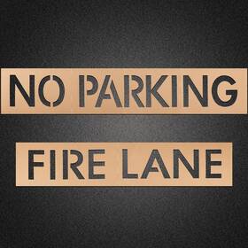 B0f8428n1s Tinlade 12 Inch Letter No Parking Fire Lane Stencils For Lot Curbs Paint