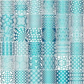 Tinlade-arts-t1904  Tinlade 36 Pieces Geometric Stencils Painting Templates Mandala Art Drawing Stencil